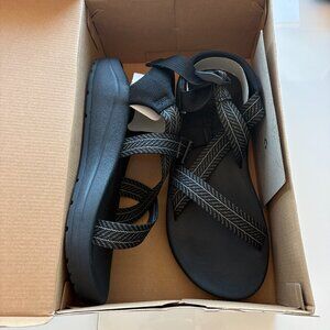 Men's CHACO sandals shoes CUSHZ Frond Black US sz 12  NEW